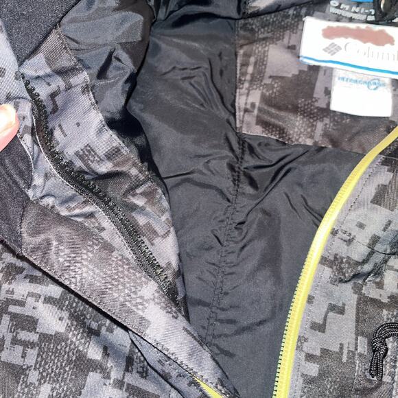 Columbia Jacket Small Black Coat with No Hood And Fleece Liner Medium Omni TECH - Picture 4 of 6